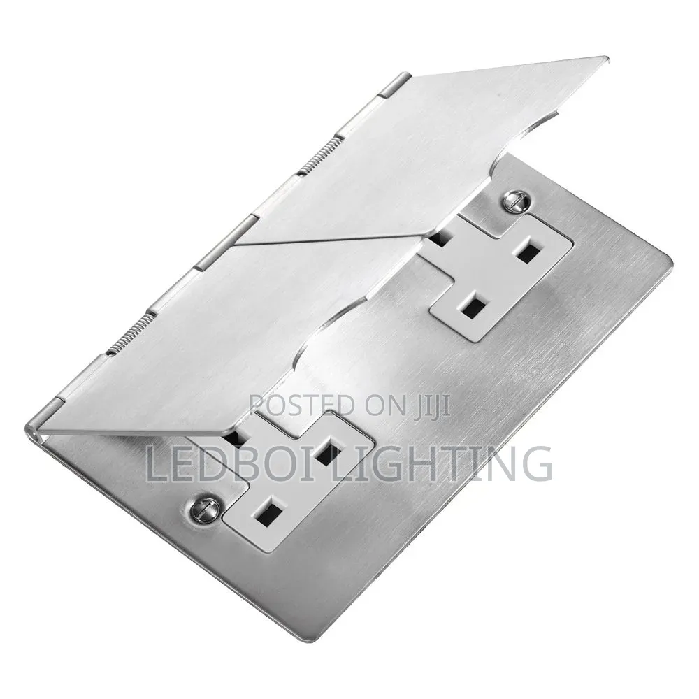 (3/6)Floor Socket With Box (Silver )