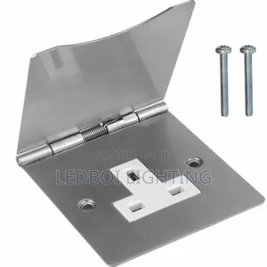 (3/6)Floor Socket With Box (Silver )