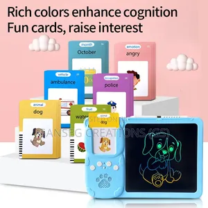 2-in-1 Talking Flash Cards LCD Writing Tablet – Kids Educational Toy