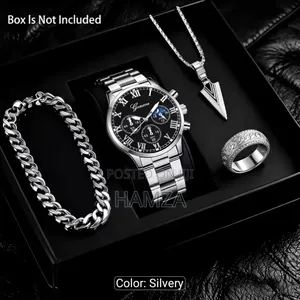 4pcs Set of Fashionable High-End Men's Quartz Watches