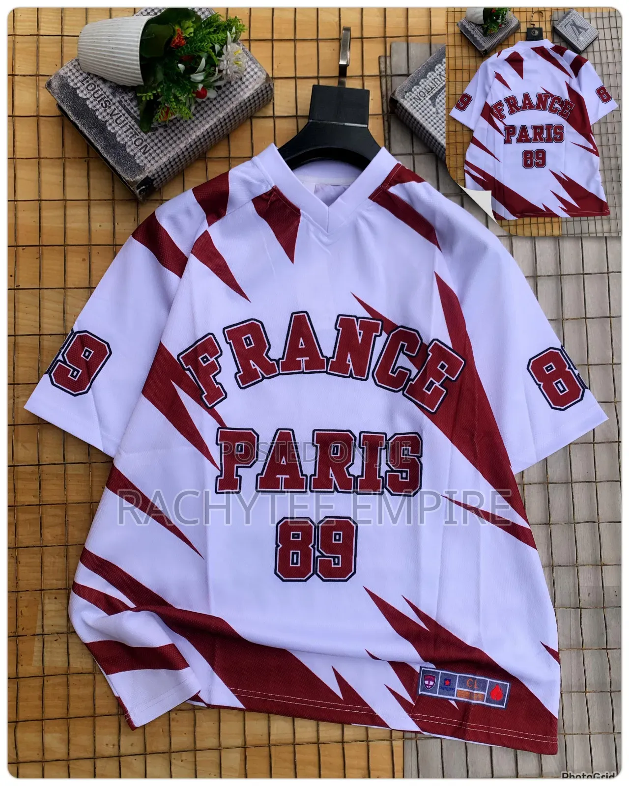 White v-Neck Jersey