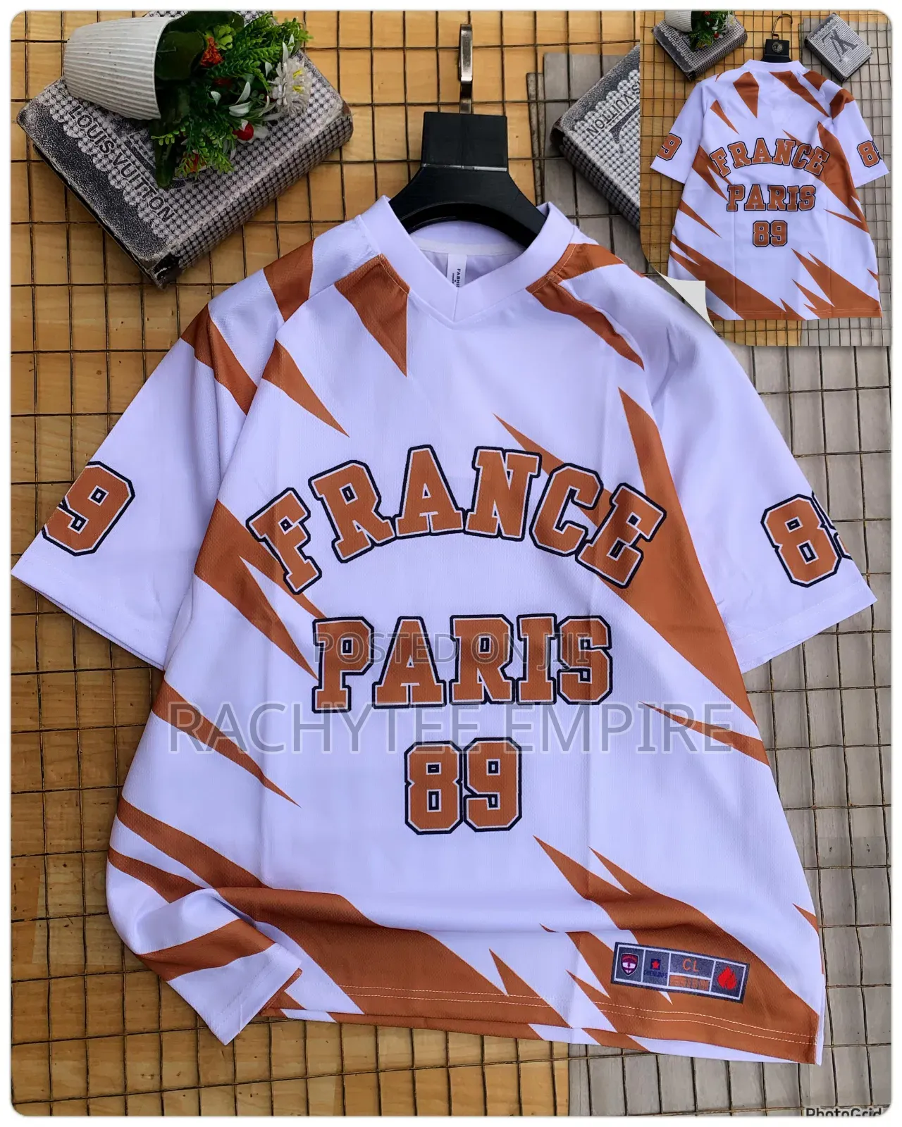 White v-Neck Jersey