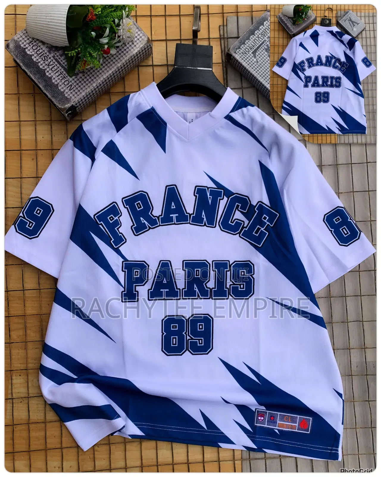 White v-Neck Jersey