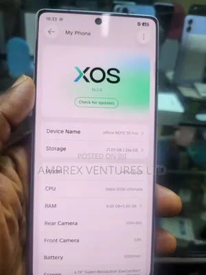 Infinix Note 50 Pro 256 GB Gray