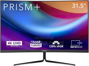 Prism+ C315 Max 31.5" Curved Monitor, 16:9 Uhd 3840x2160 60hz
