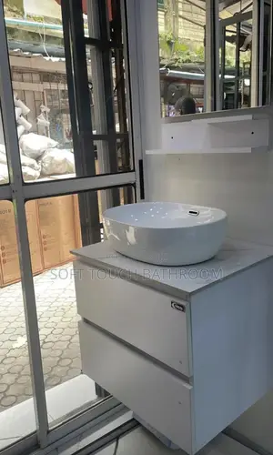 Luxury Single Cabinet Basin With Mable Top Counter Basin