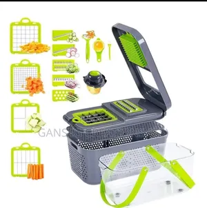 Premium 22-in-1 Multifunctional Vegetable Chopper Dicer Drain Basket