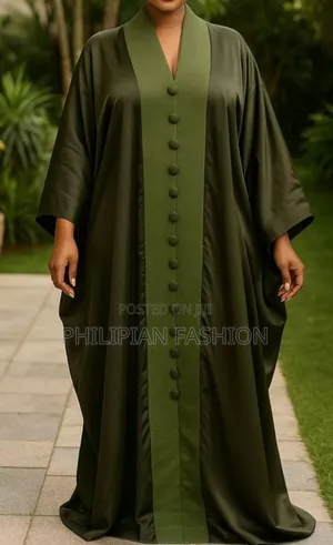 Maxi Bubu Gown With Customized Button