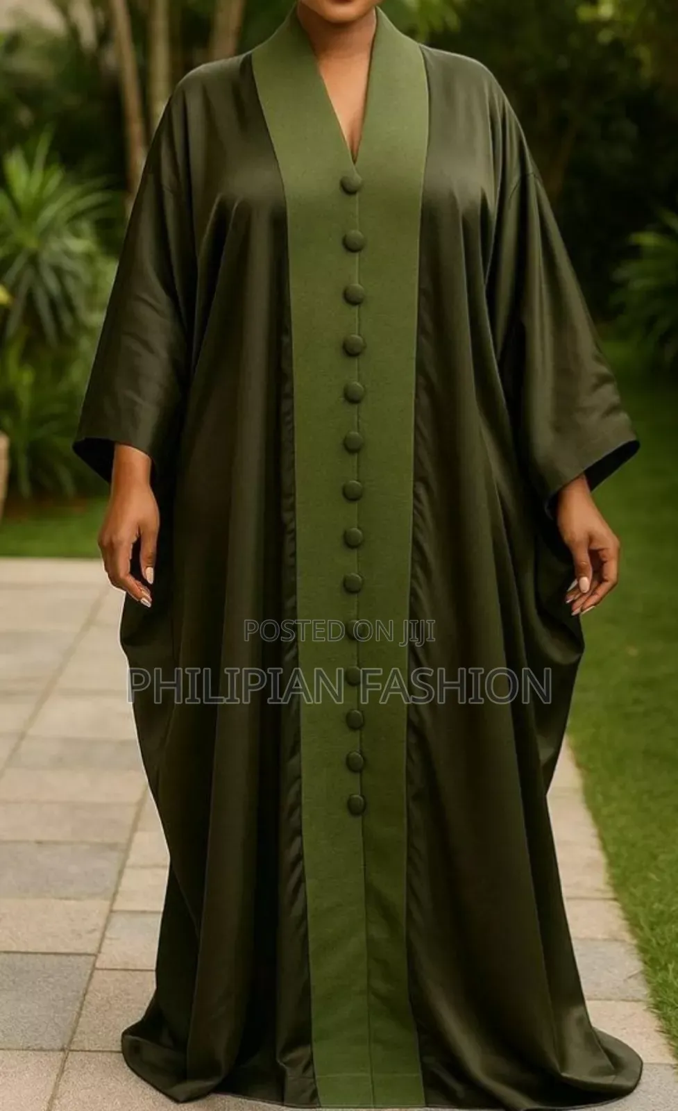 Maxi Bubu Gown With Customized Button