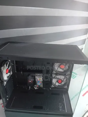 Gaming Computer Atx Case With 6 RGB Fans + Remote