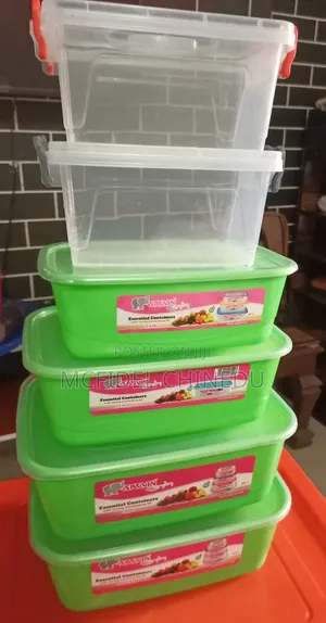 Kitchen Utensils (Plastic Bowls and Food Flask)