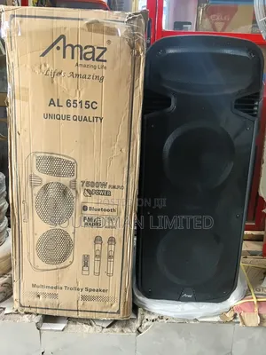 Amaz Multimedia Public Address Pa System Trolley Speaker Box