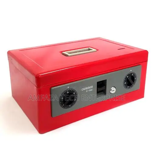 Cash Box Safe With Key Combination Lock - Model 302