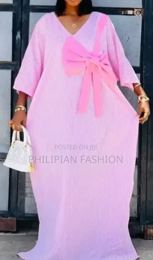 Maxi Gown With Bow Tie