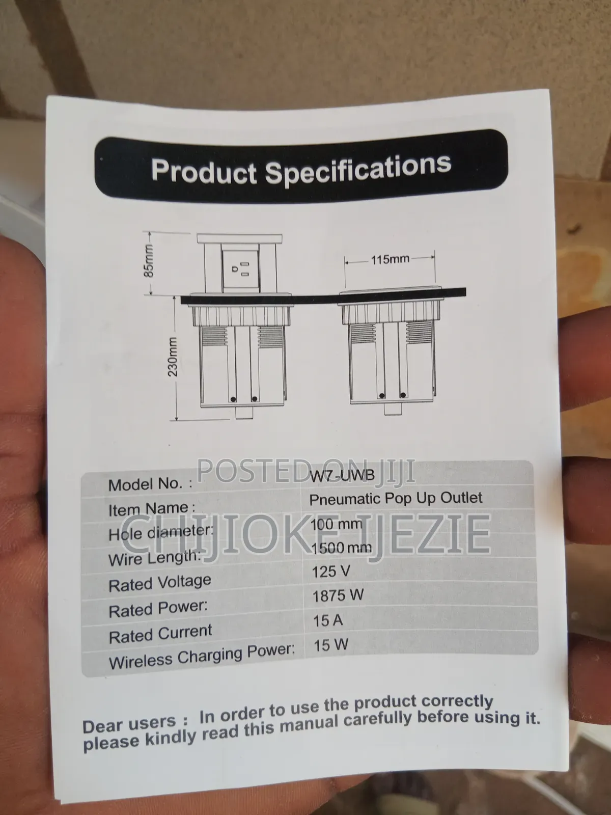 Lifting Sockets / Pop Up Sockets