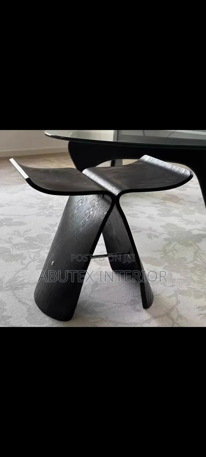 Carved Luxury Imported Side Stool Table
