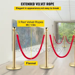 Crowd Control Unit Bank Stanchion( 2poles With Rope)