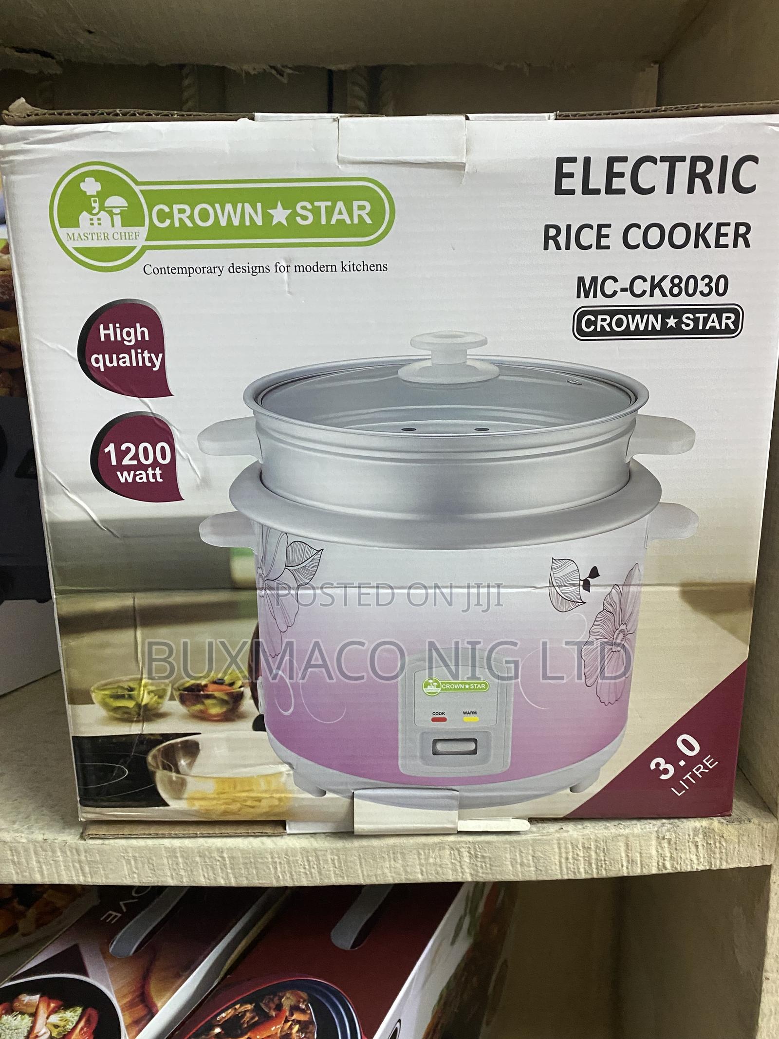 High Quality Electric Rice Cooker 3.0l Crownstar