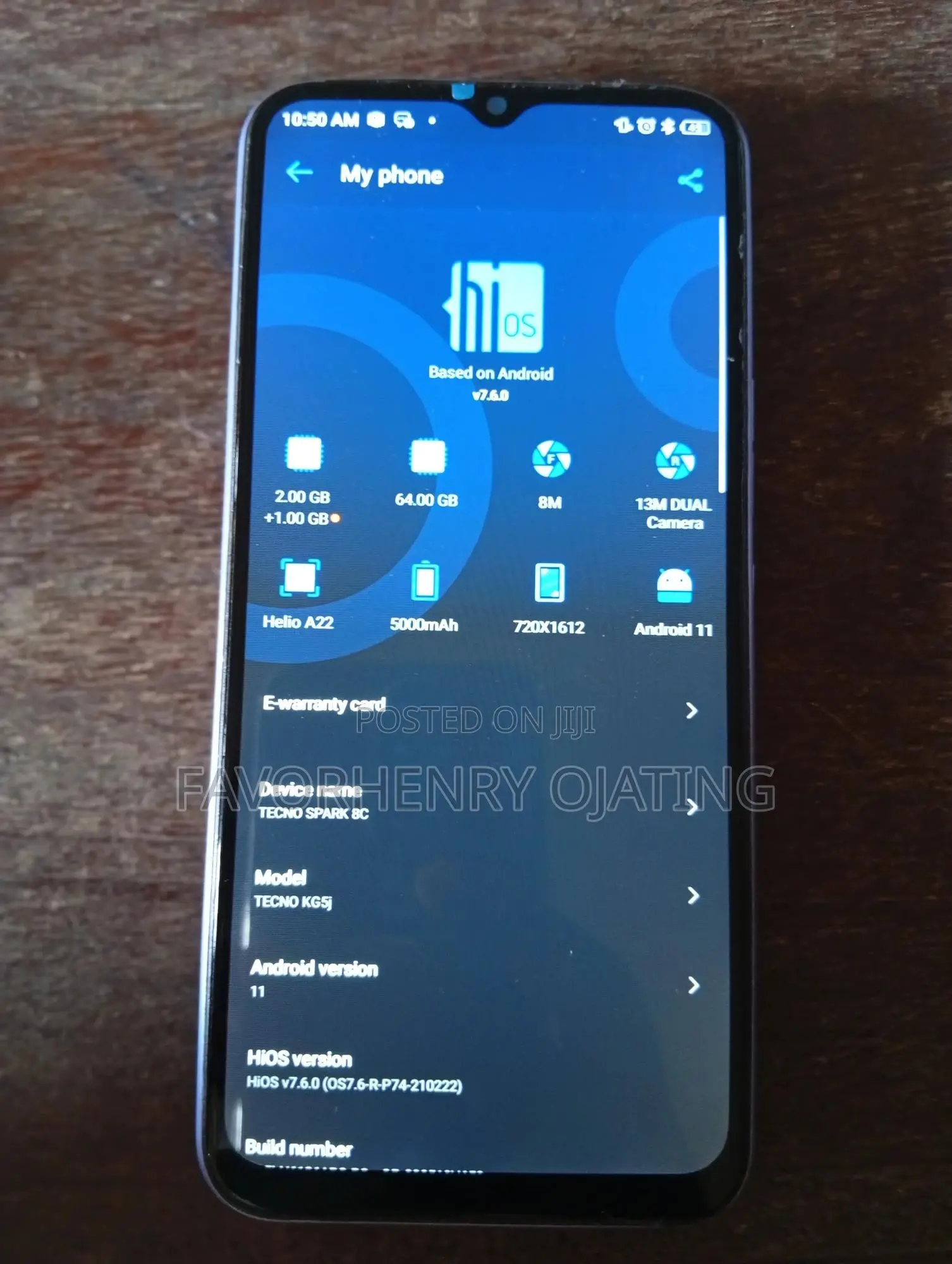 Tecno Spark 8C 64 GB Purple