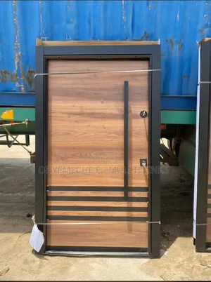 Turkish Luxury Security Entrance Door With a Wood-Grain Finish