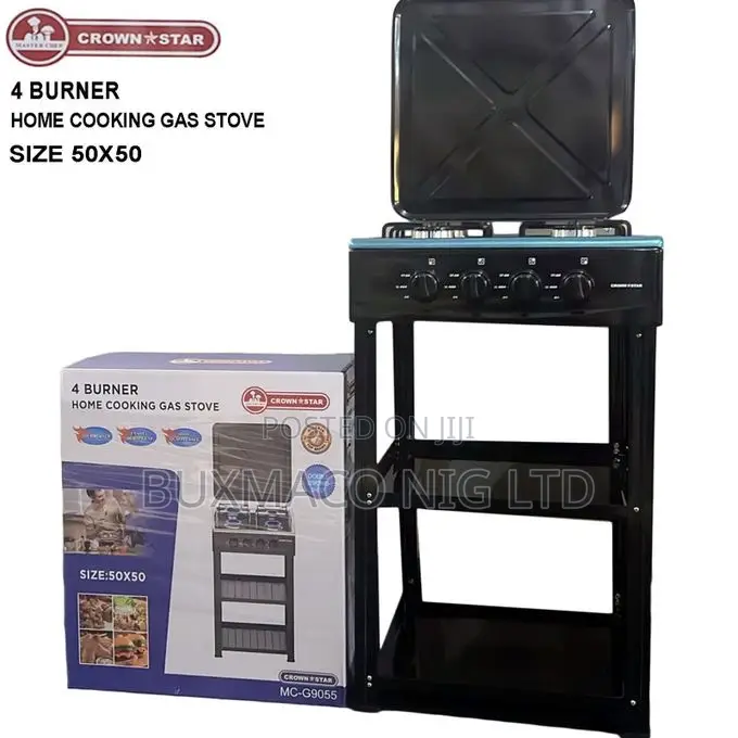 4burner Gad Stove W/Support Leg Bracket Wind Blocking Cover