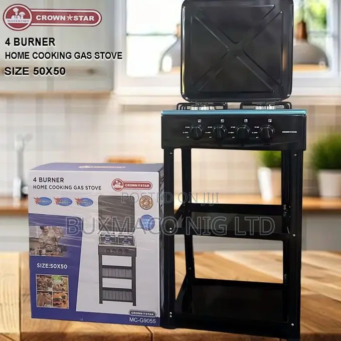 4burner Gad Stove W/Support Leg Bracket Wind Blocking Cover
