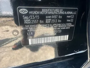 Hyundai Sonata 2015 Black
