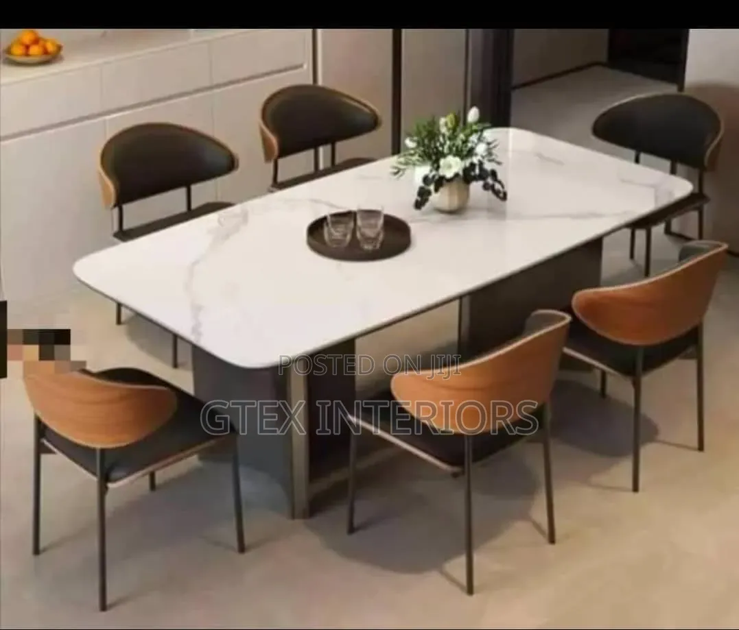 Contemporary Marble Dinning Set
