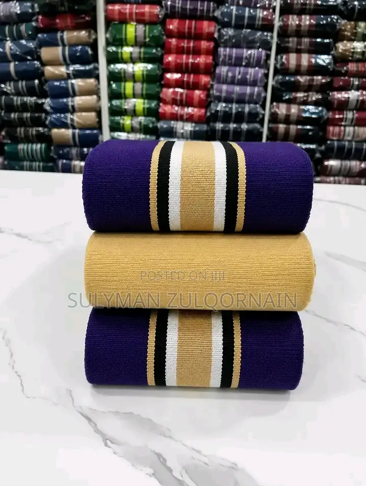 Plain and Pattern Design Asooke Fabric