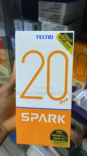 New Tecno Spark 20 Pro 256 GB Black