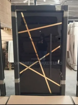 Turkish Maximum Security Door With a Modern Black Finish