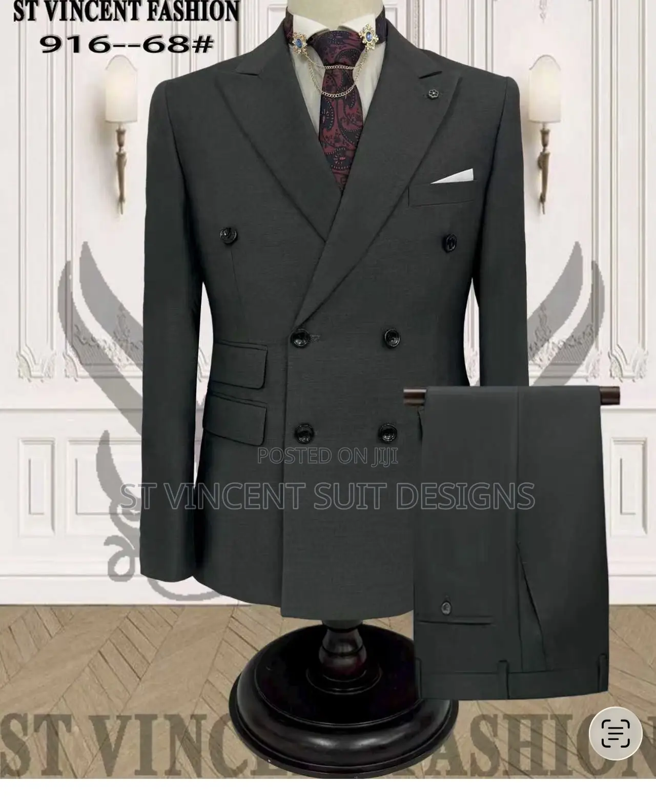 Grey Doublebreasted Suit