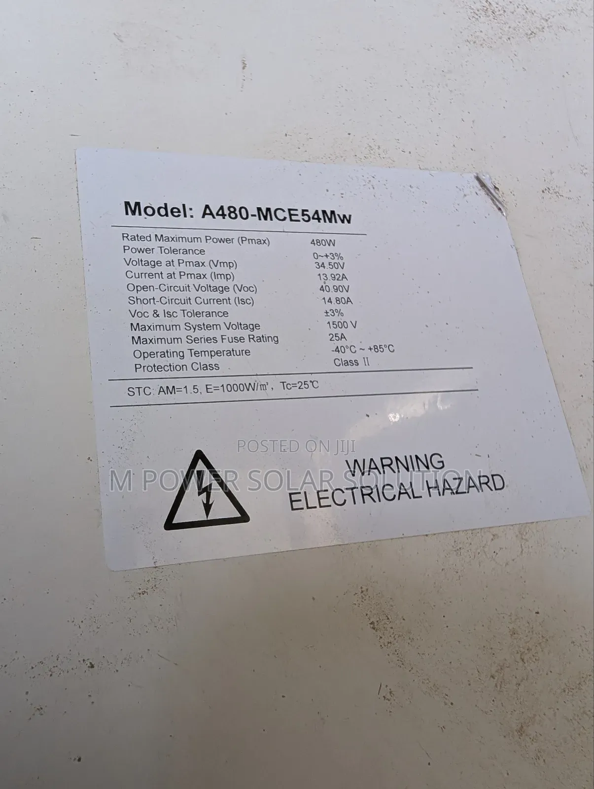 480w Solar Module Panels