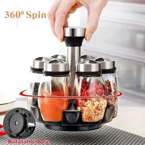 6pcs Rotating Spice Rack