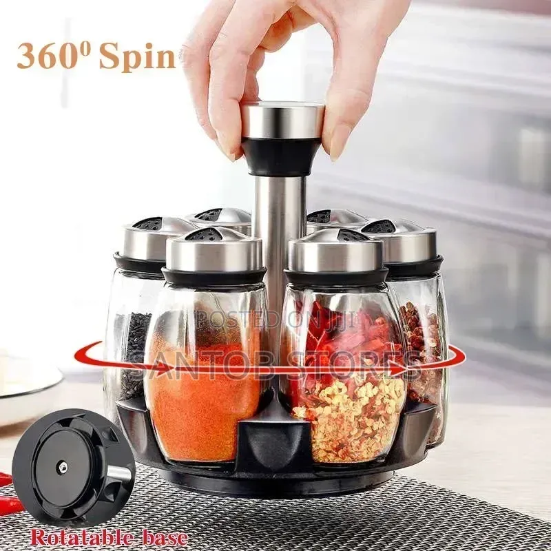 6pcs Rotating Spice Rack