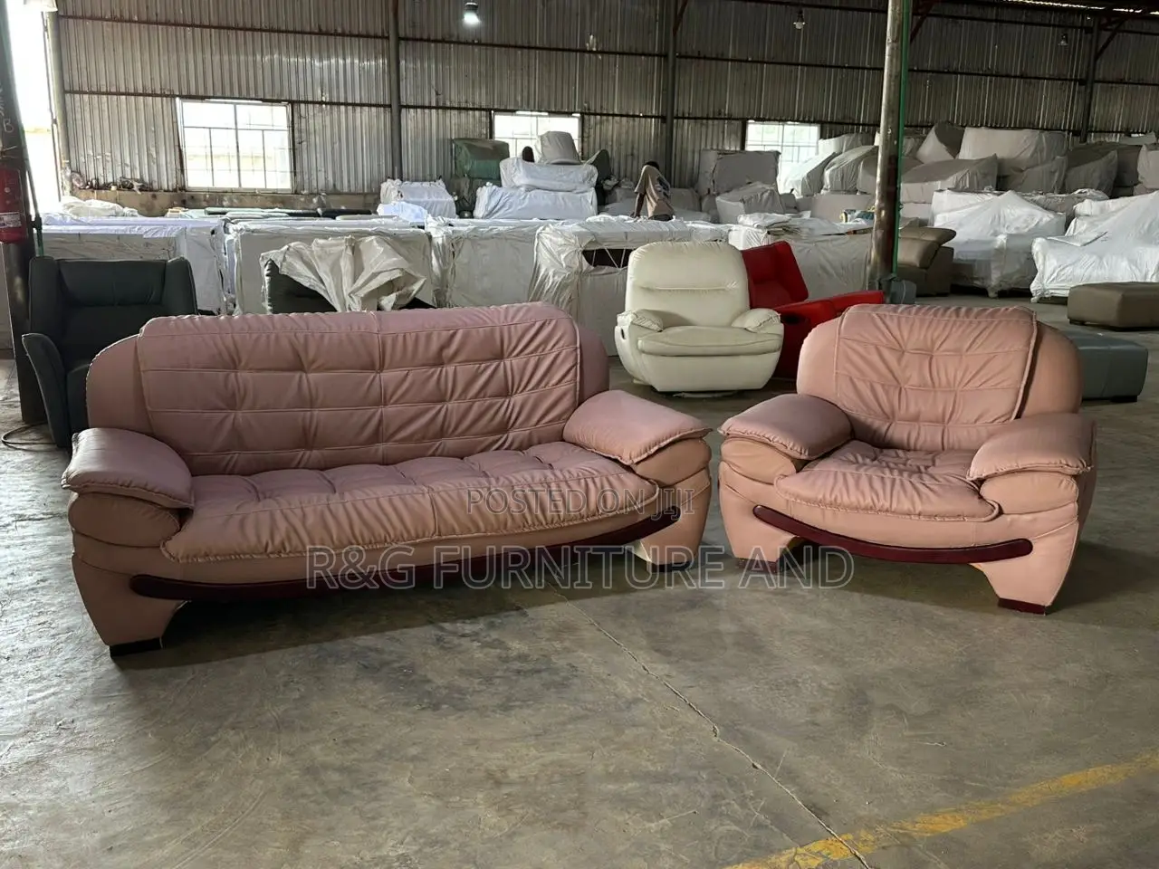 Imported Contemporary Leather Sofa