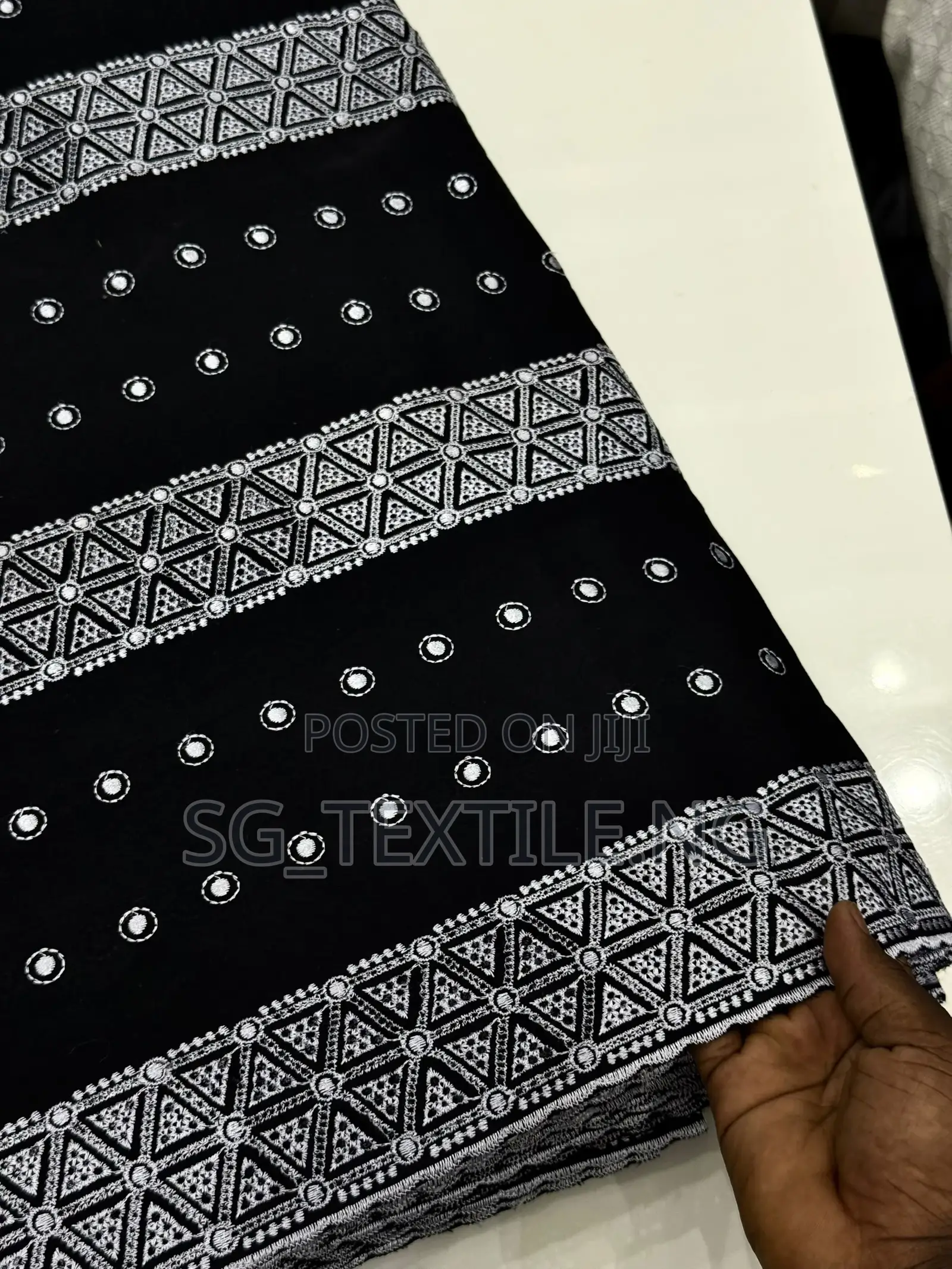 Men Lace Black White