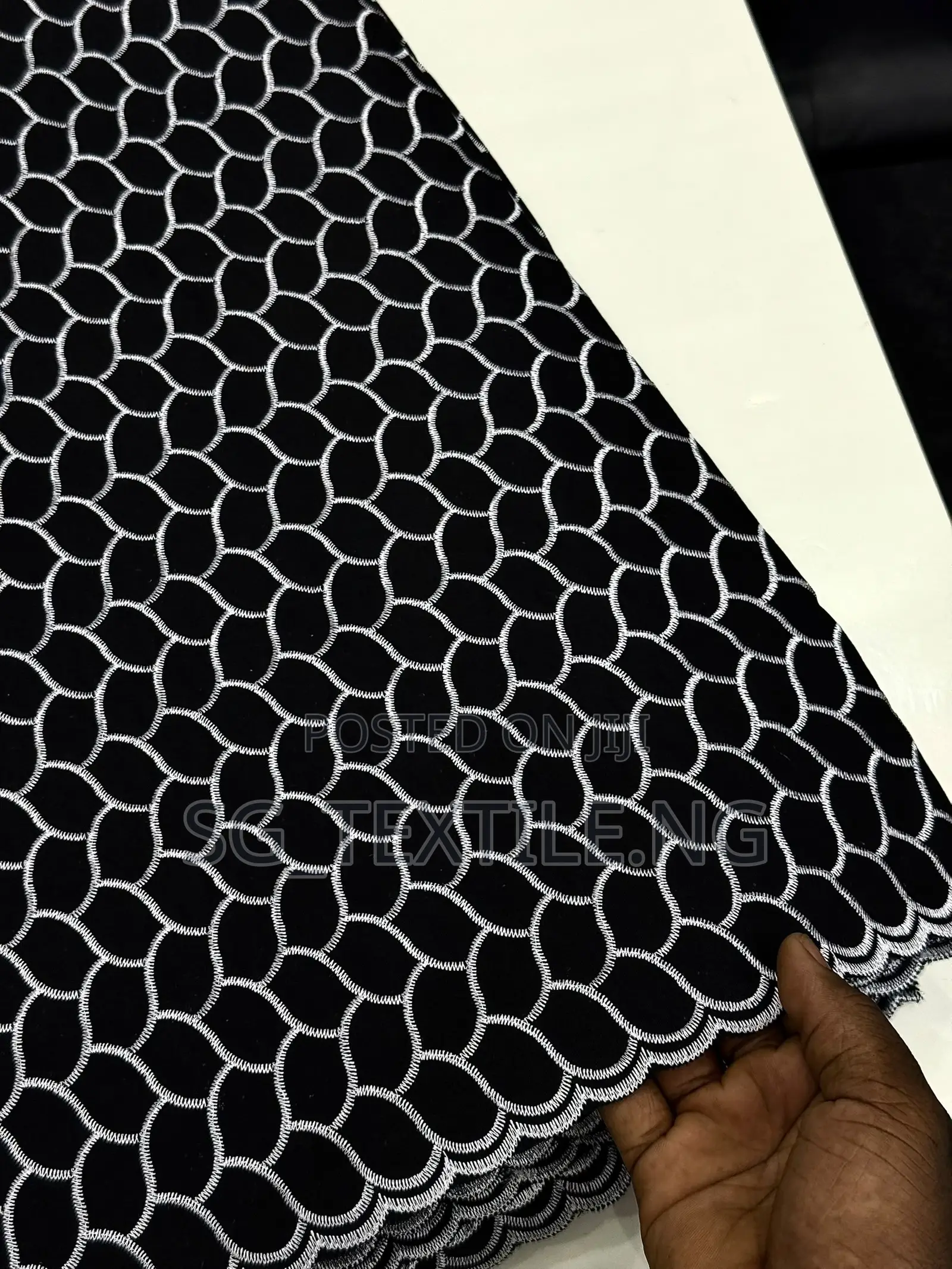 Men Lace Black White