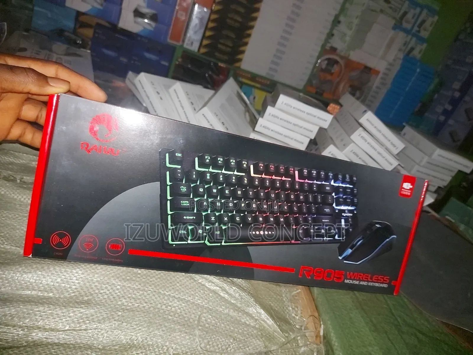 Rechargeable RGB Wireless Keyboard Light and Mouse