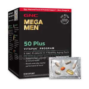 GNC Mega Men 50 Plus Vitapak Multivitamin X30 Satchets