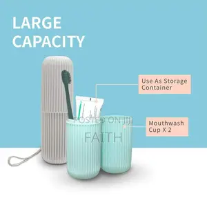 Plastic Toothbrush Holder Cup | Reusable
