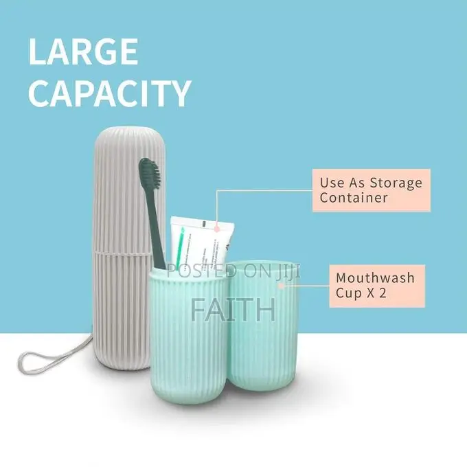 Plastic Toothbrush Holder Cup | Reusable