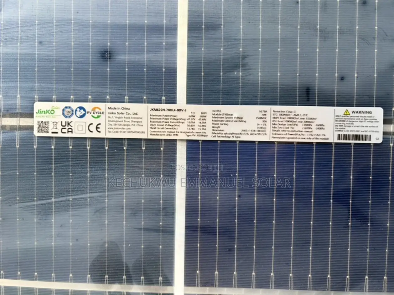 620watts Jinko Solar Panel Much Available