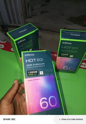 New Infinix Hot 60i 128 GB Gold