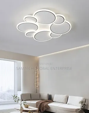 Modern Geometric Led Ceiling Light | Luxury Flush Mount Chandelier