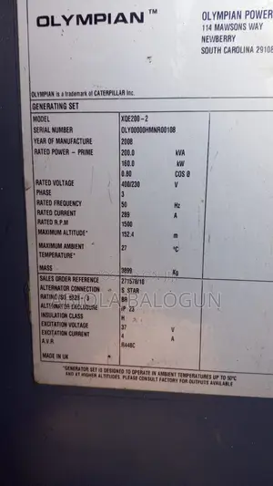 200kva Generator