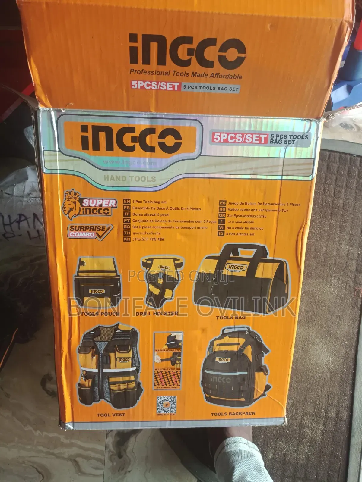 Ingco 5pcs Tools Bags Set