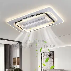 Summer Living Room Bladeless Silent Fan Light Ceiling Light Modern