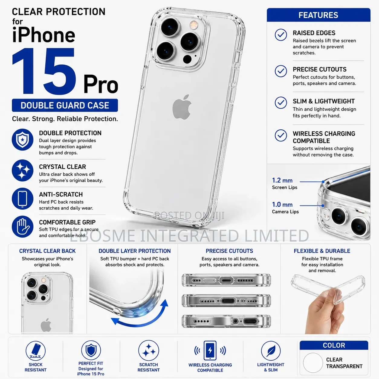 iPhone 15 Pro Double Guard Case