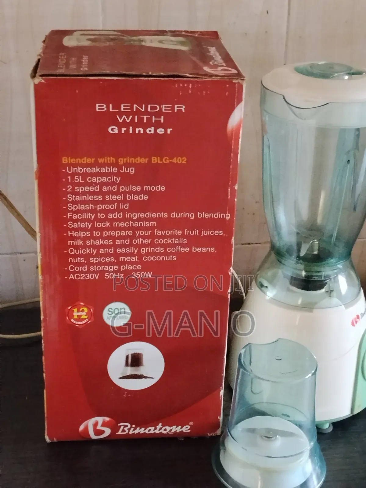 Binatone Blender With Grinder